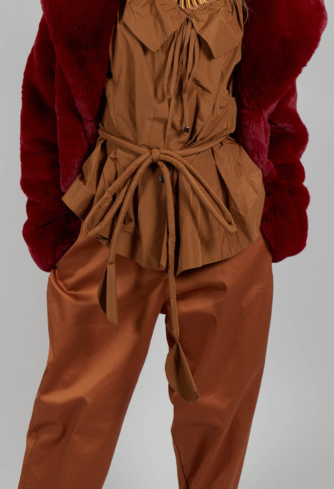 Straight Leg Trouser in Bronze