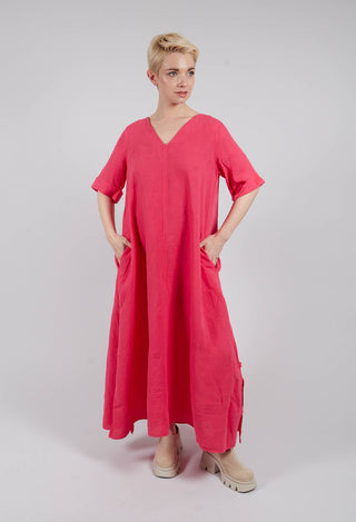 Zaris Dress in Laser Pink