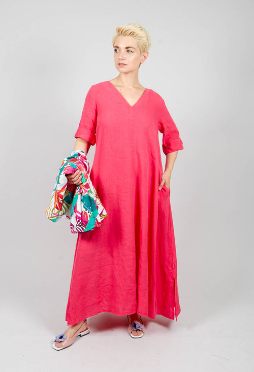 Zaris Dress in Laser Pink