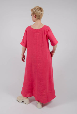 Zaris Dress in Laser Pink