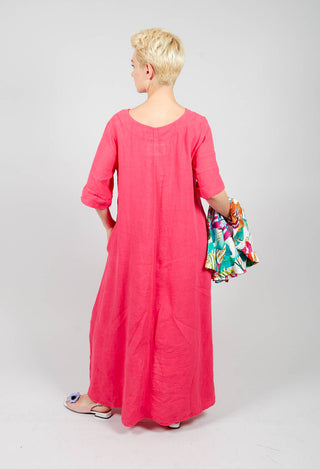 Zaris Dress in Laser Pink
