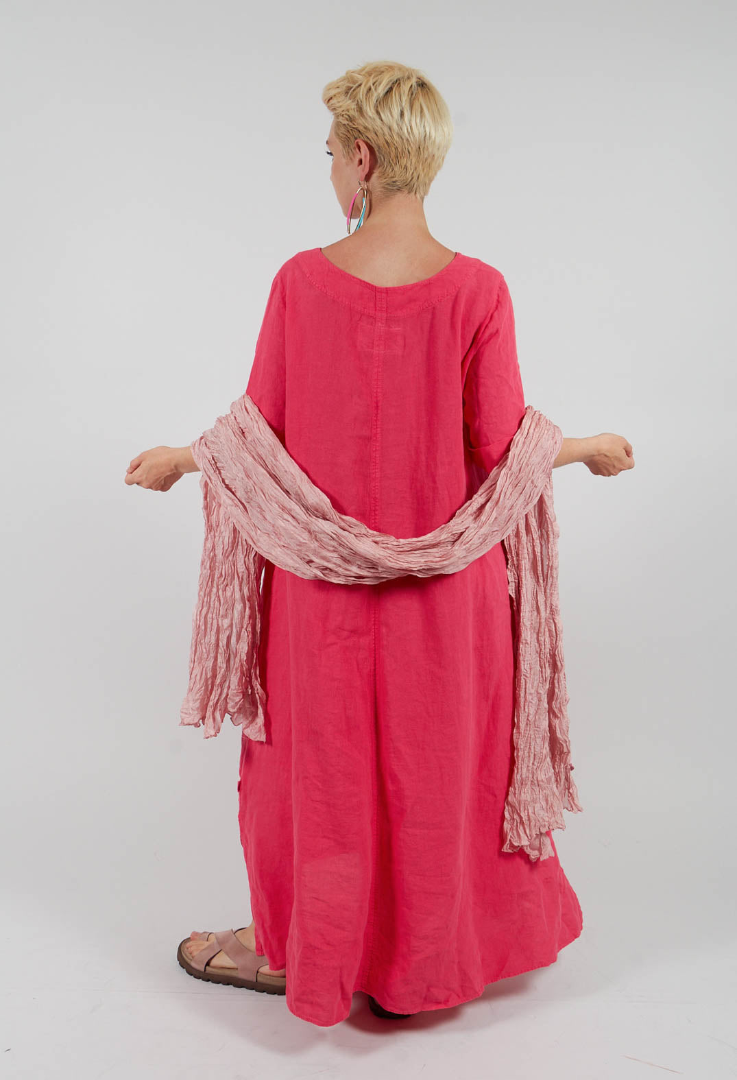 Zaris Dress in Laser Pink
