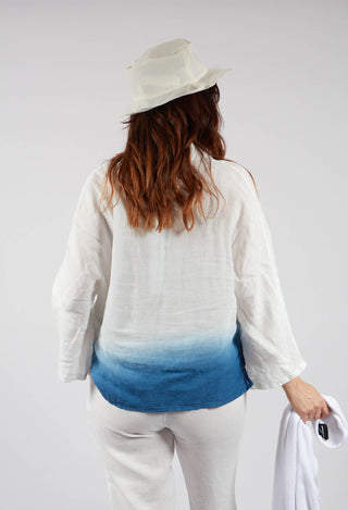 Tege Blouse in Blue Dip Dye
