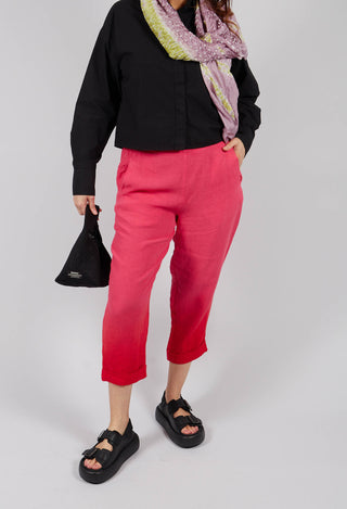 Dip Dyed Geisha Pants in Laser Pink