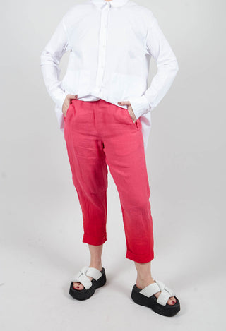 Dip Dyed Geisha Pants in Laser Pink