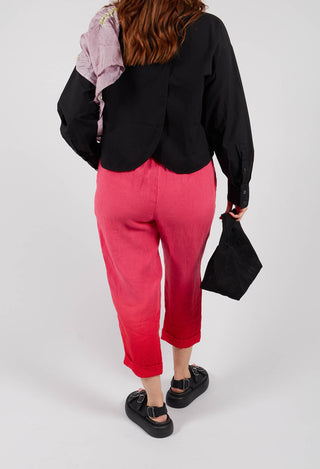 Dip Dyed Geisha Pants in Laser Pink