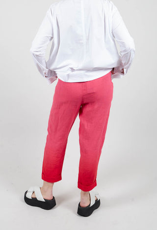 Dip Dyed Geisha Pants in Laser Pink