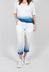 Dip Dyed Geisha Pants in White and Blue