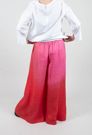 High-Waisted Maki Pants in Bright Red