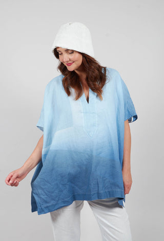 Kumiar Top in Eve Blue