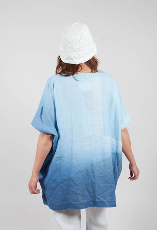 Kumiar Top in Eve Blue