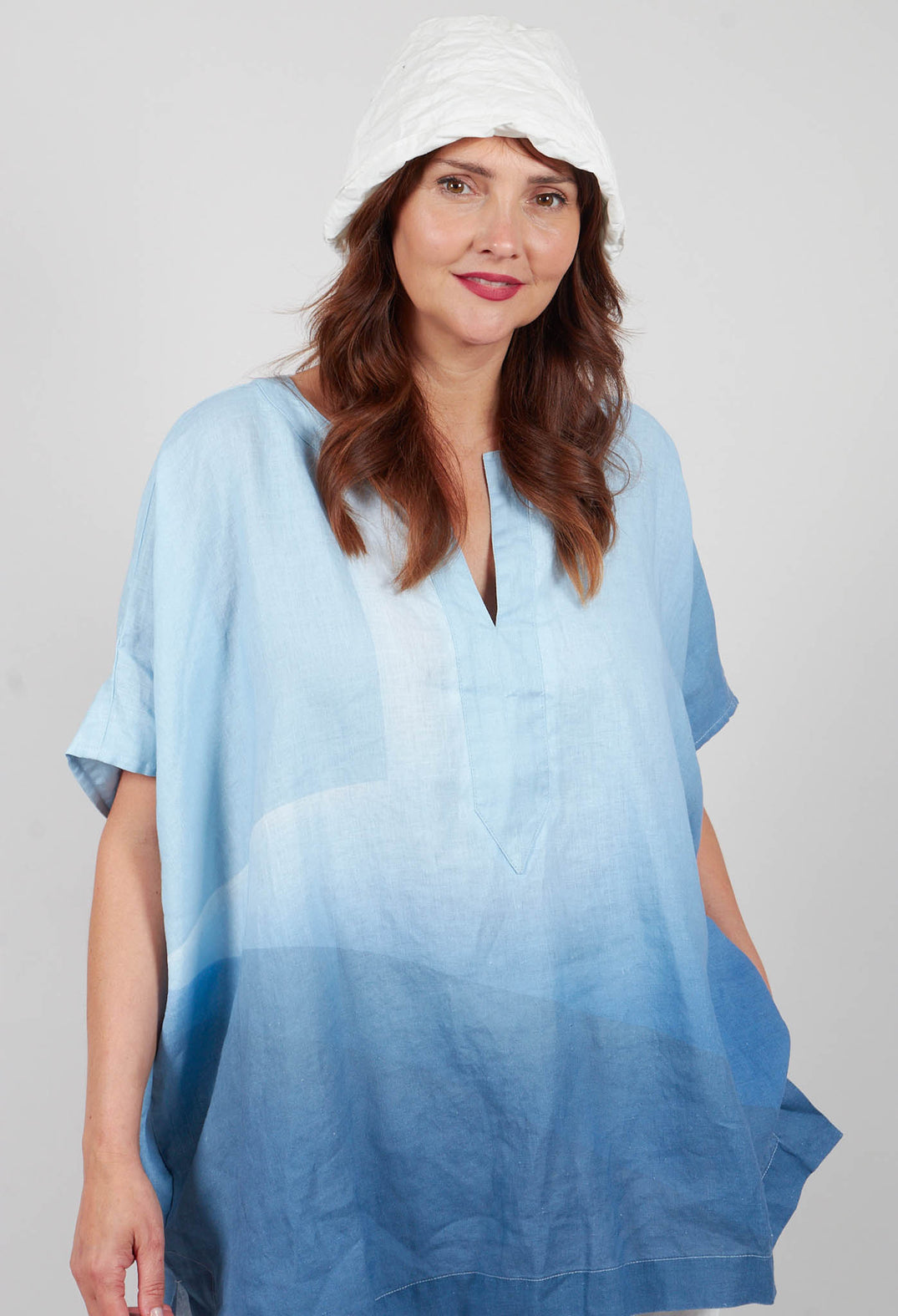 Kumiar Top in Eve Blue