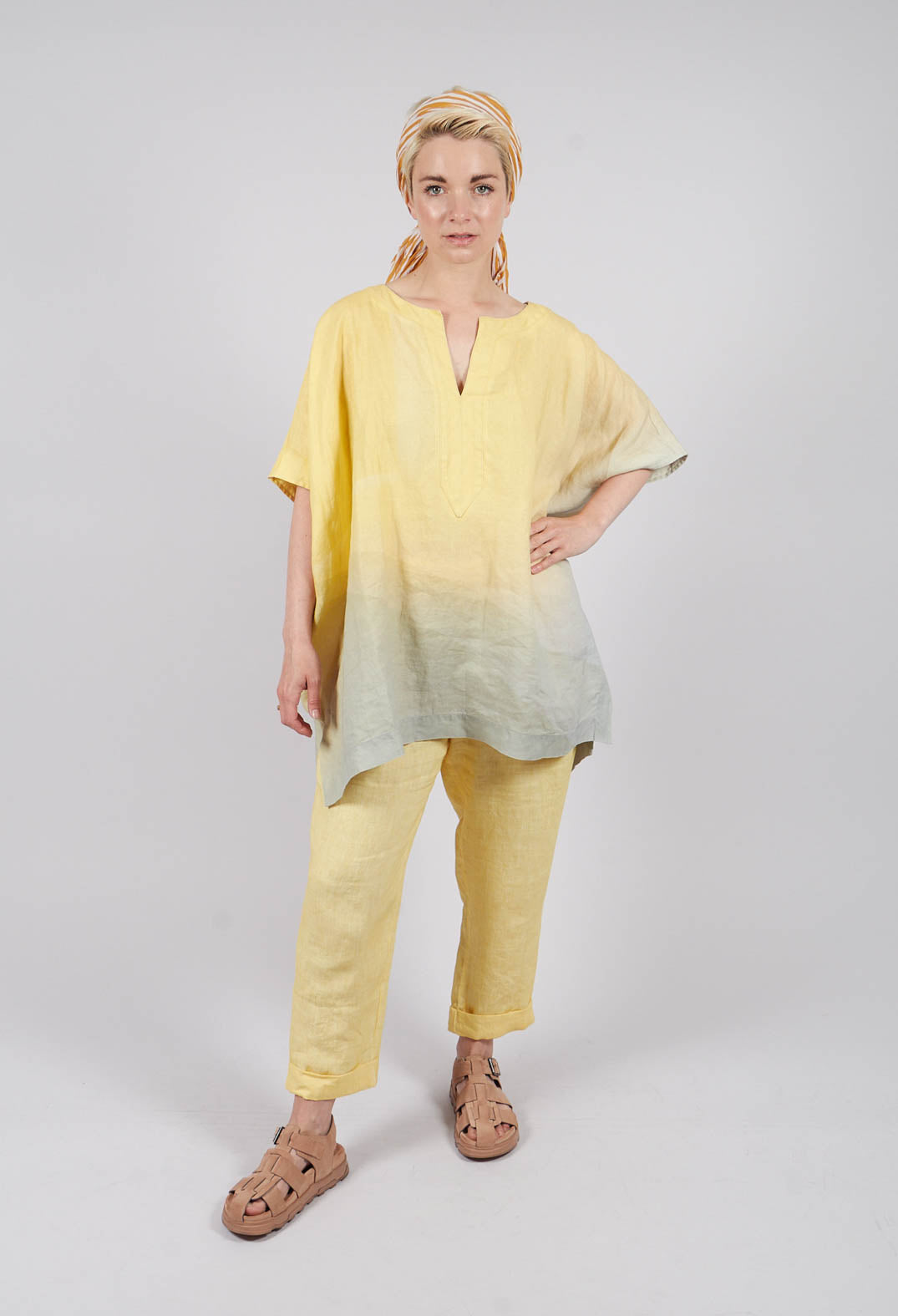 Linen Geisha Pants in Sunlight