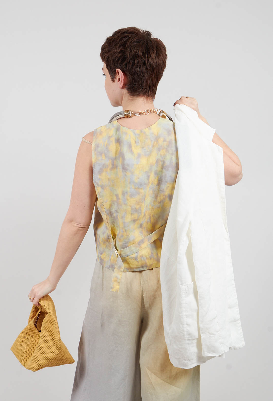 Kazamar Waistcoat in Sunlight Print