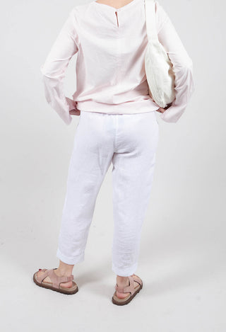 Linen Geisha Pants in White