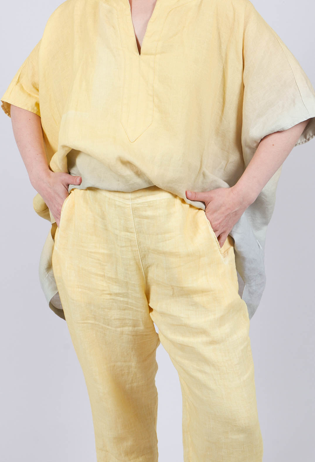 Linen Geisha Pants in Sunlight