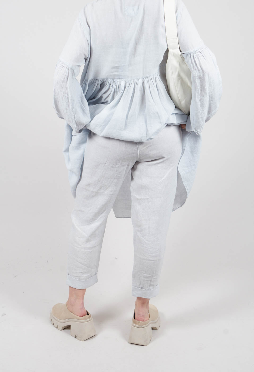 Linen Geisha Pants in Pearl