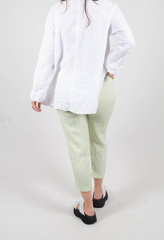 Linen Geisha Pants in Spring Green