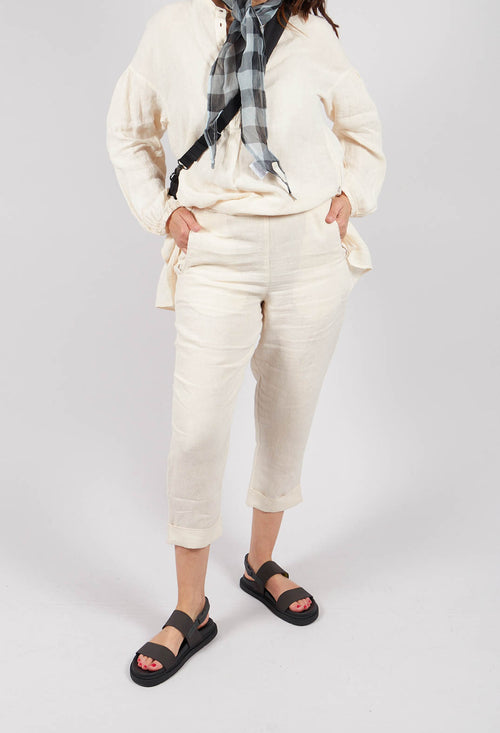 Linen Geisha Pants in Sand