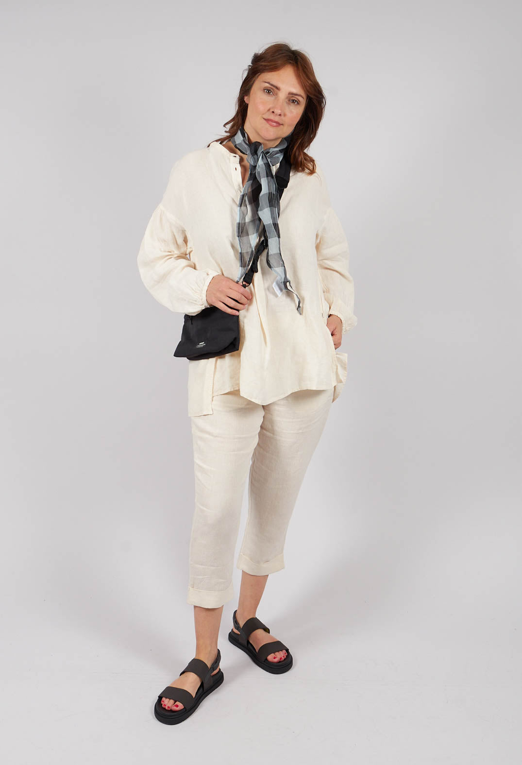 Linen Geisha Pants in Sand