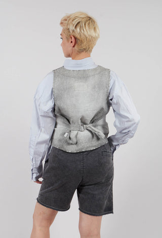 Kazmar Vest in Grey Denim