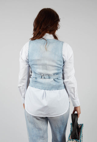 Kazmar Vest in Blue Denin