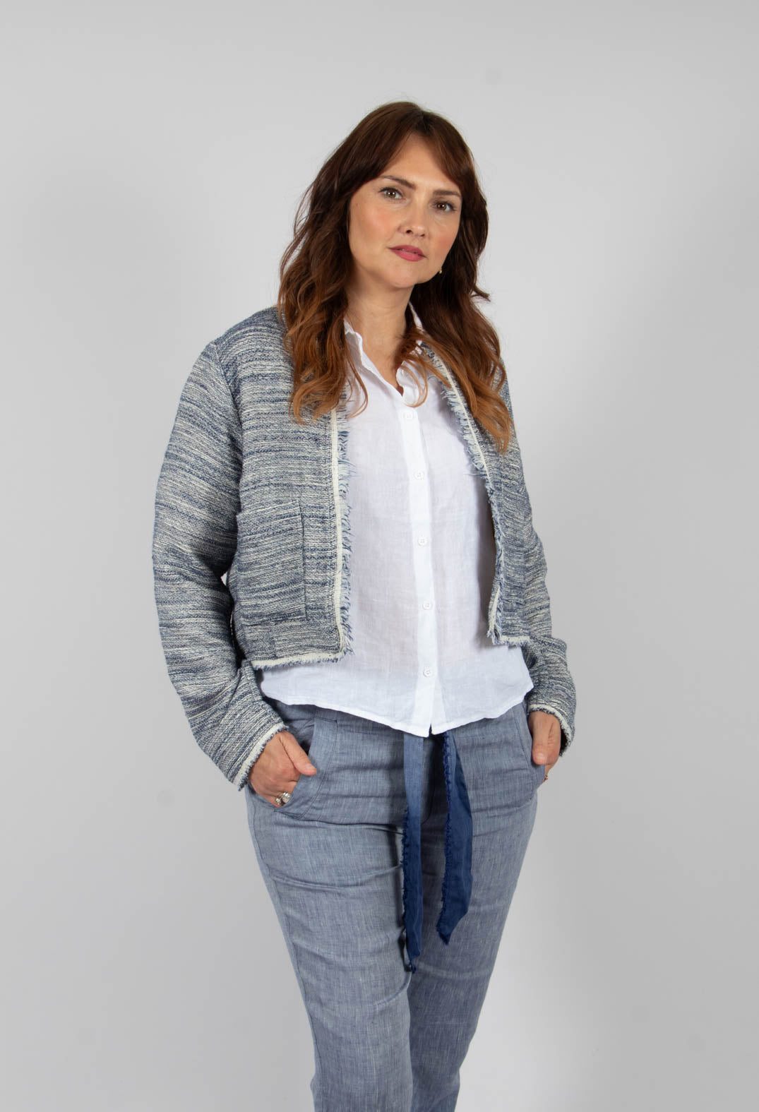 Safaga Jacket in Eve Blue