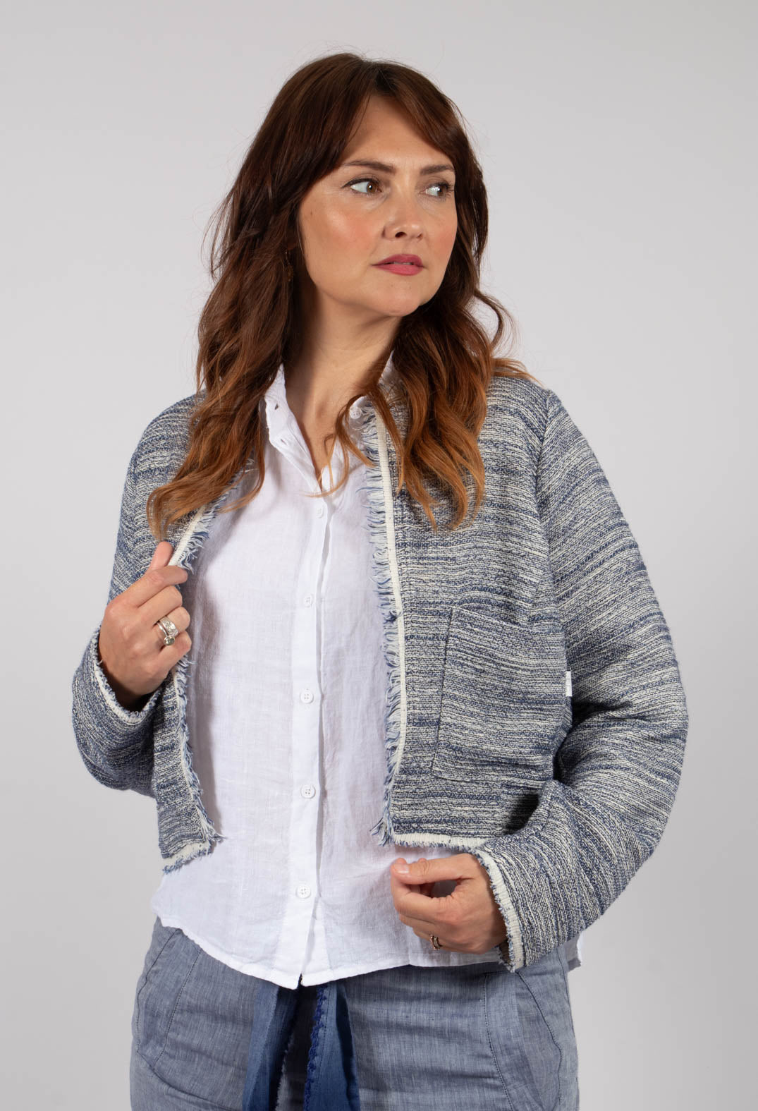 Safaga Jacket in Eve Blue