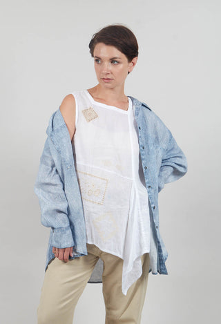Kabo Blouse in Blue Denim