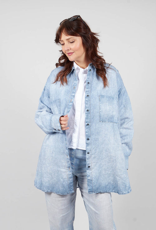 Kabo Blouse in Blue Denim