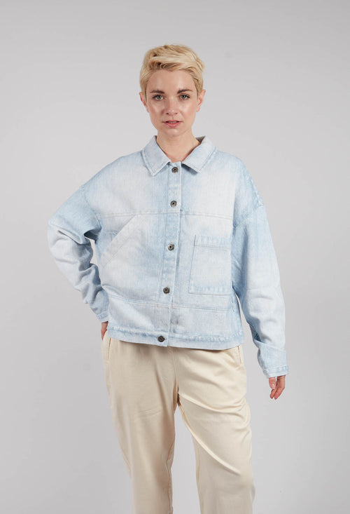 Egoda Jacket in Bleach Denin
