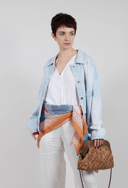 Egoda Jacket in Bleach Denin