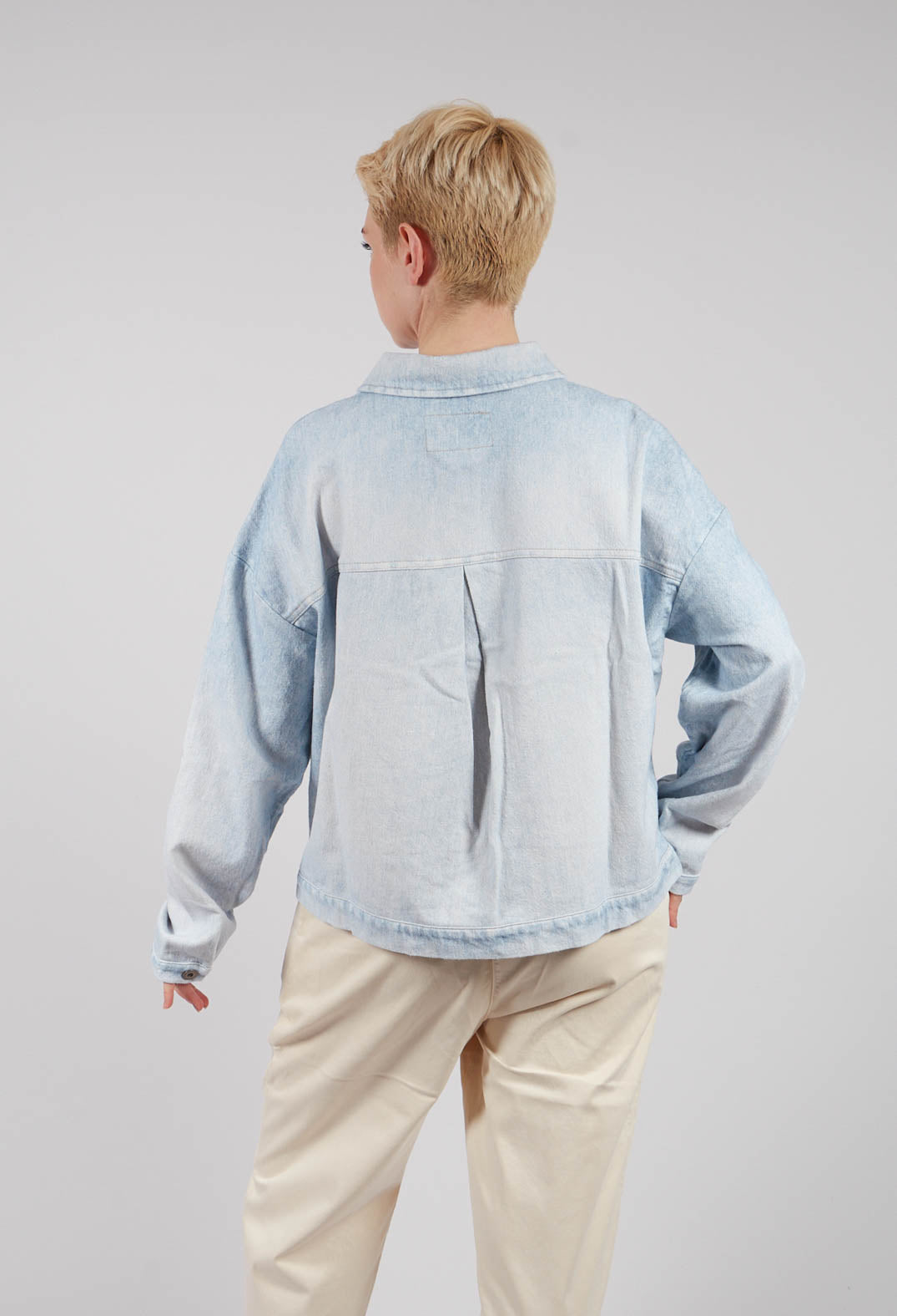 Egoda Jacket in Bleach Denin