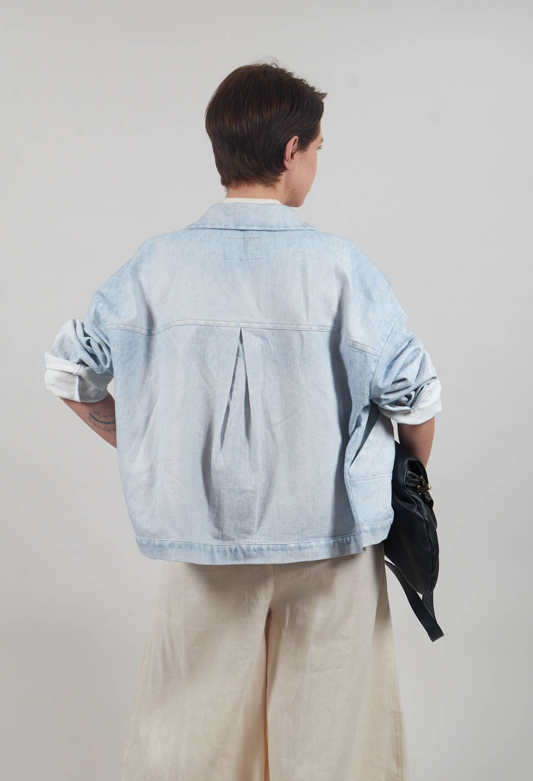 Egoda Jacket in Bleach Denin