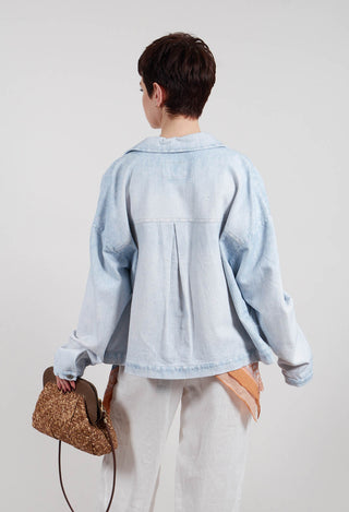 Egoda Jacket in Bleach Denin
