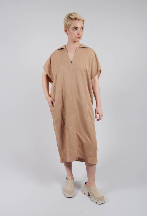 Dualani Dress in Tan