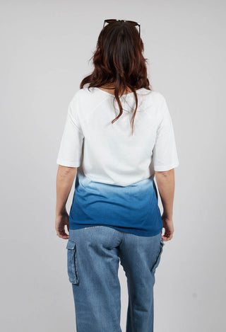 Rike Top in Undyed and Blue