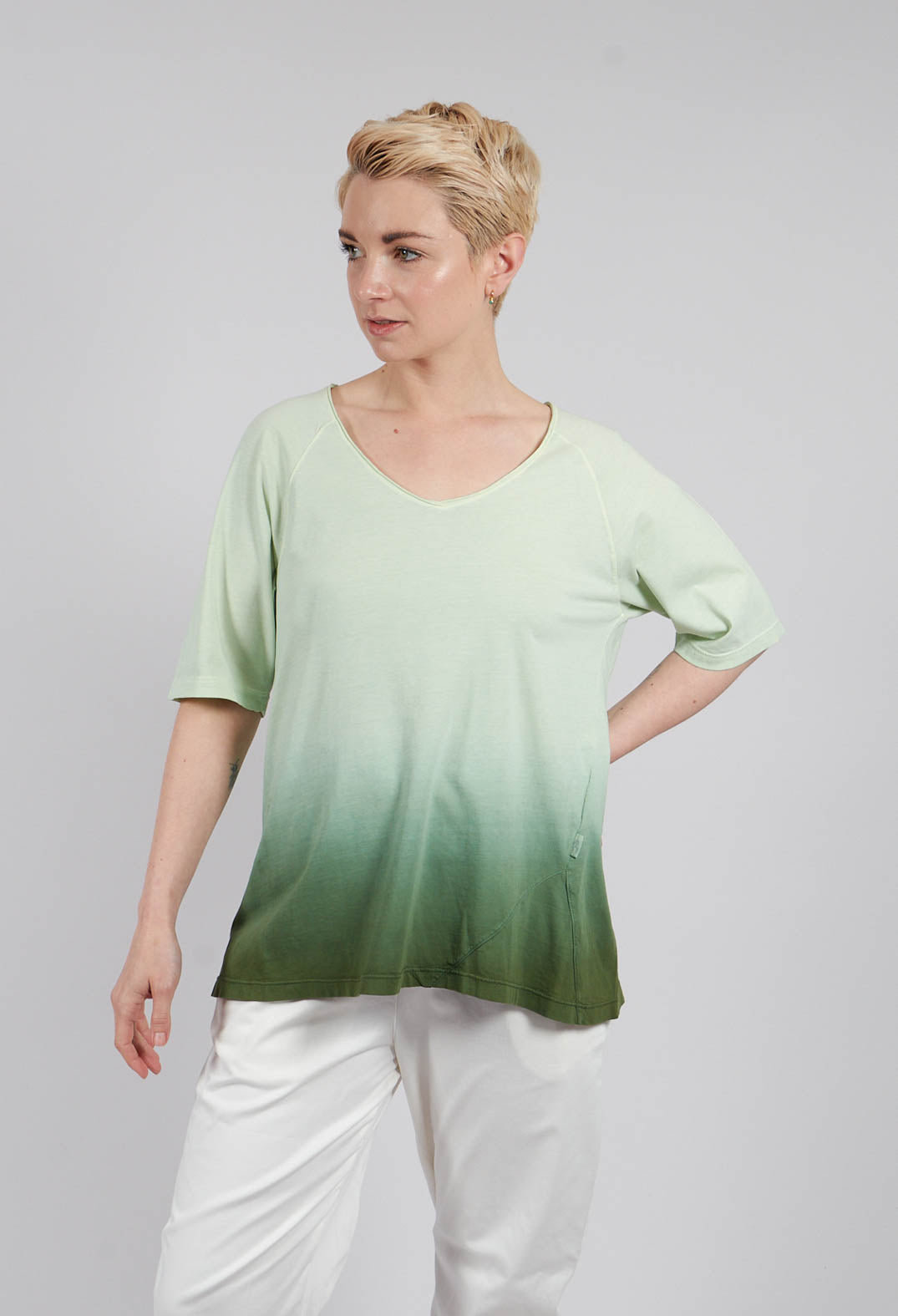 Rike Shirt in Green and Mousee