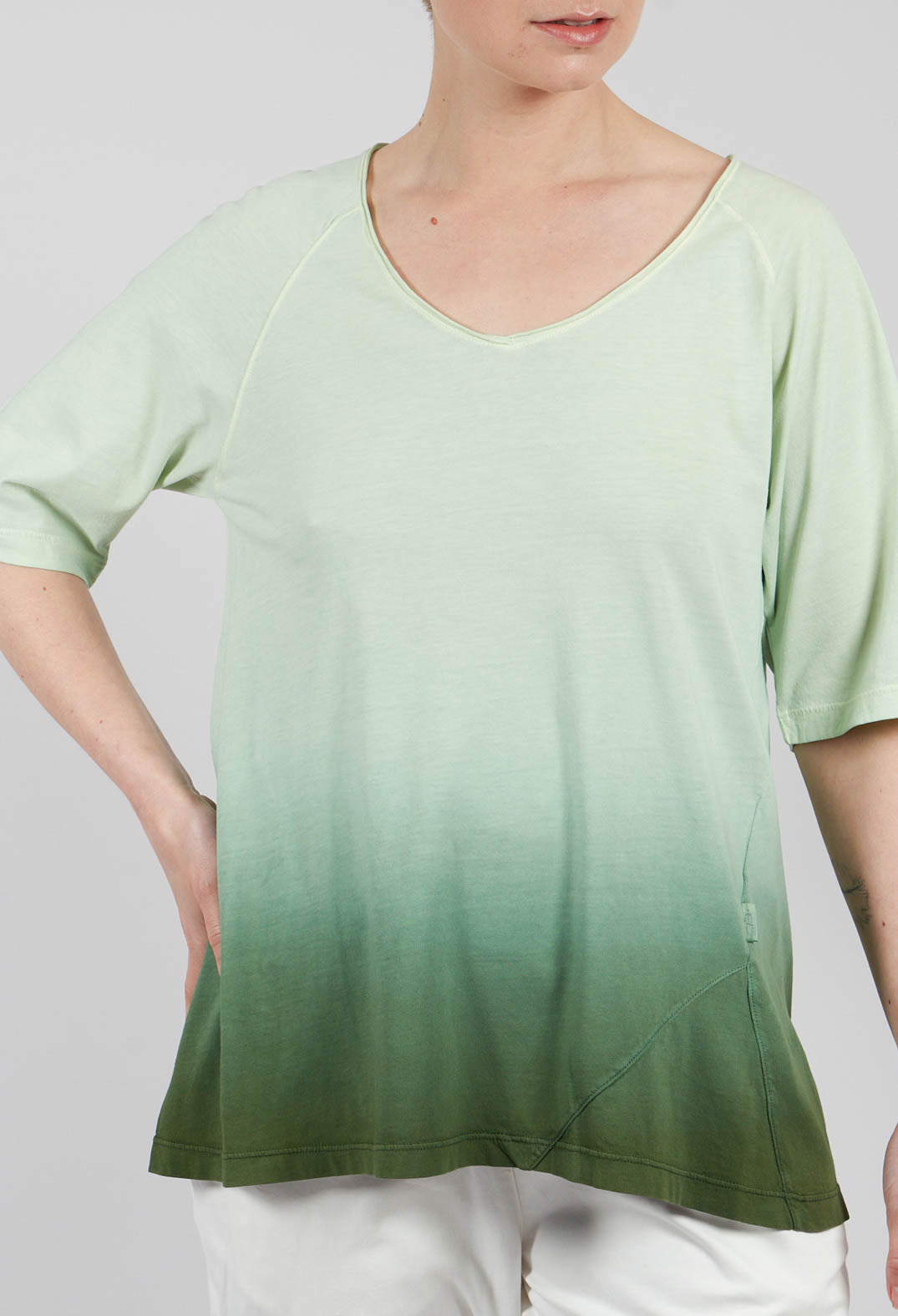 Rike Shirt in Green and Mousee