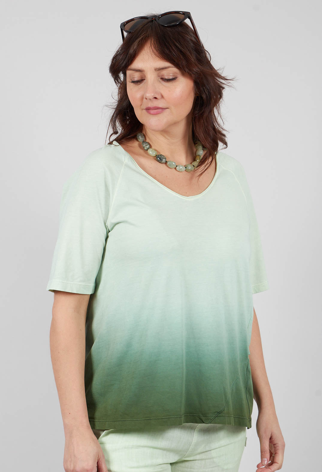 Rike Top in Green and Mousee