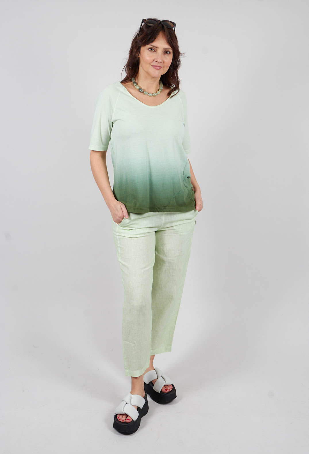 Rike Top in Green and Mousee