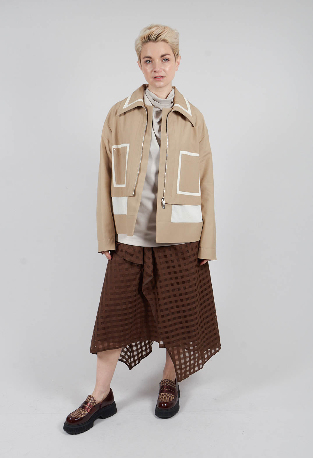 Notorious Skirt in Brown Check