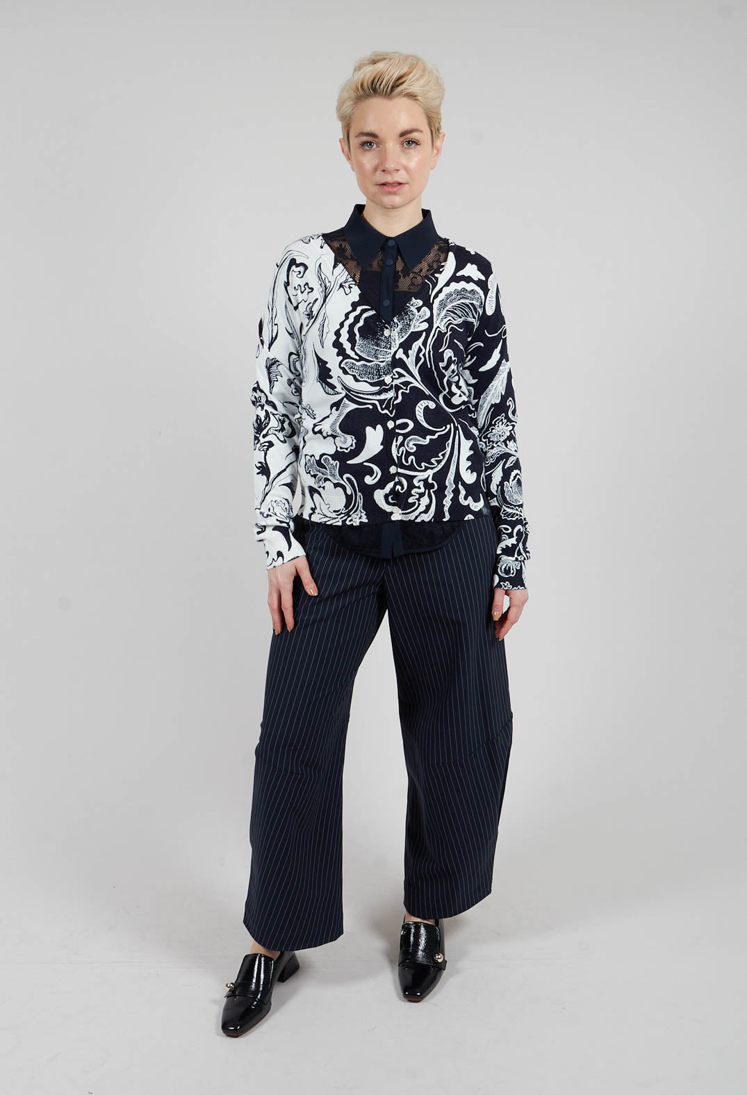 Include Cardigan in Floral Navy