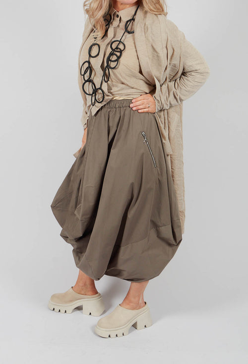 Balloon Skirt in Khaki