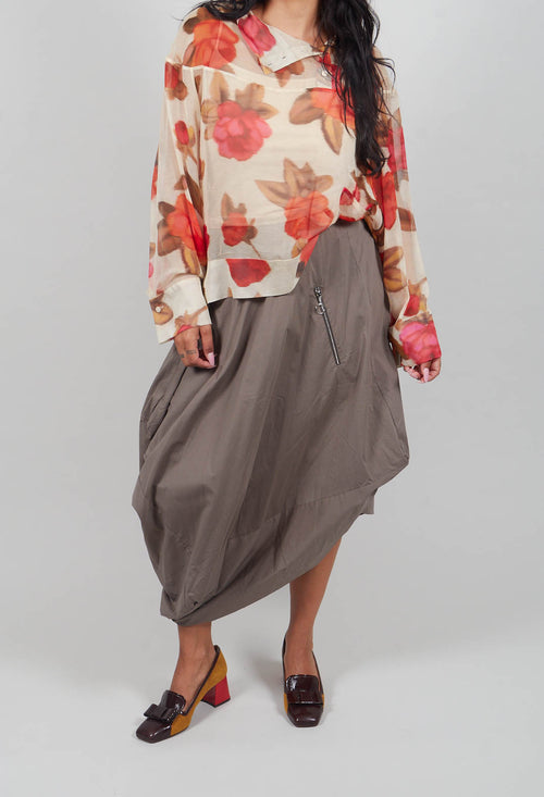 Balloon Skirt in Khaki