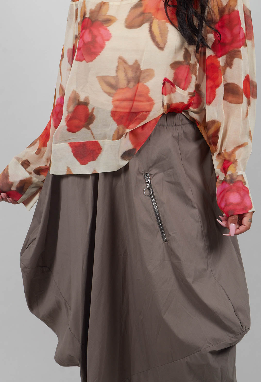 Balloon Skirt in Khaki