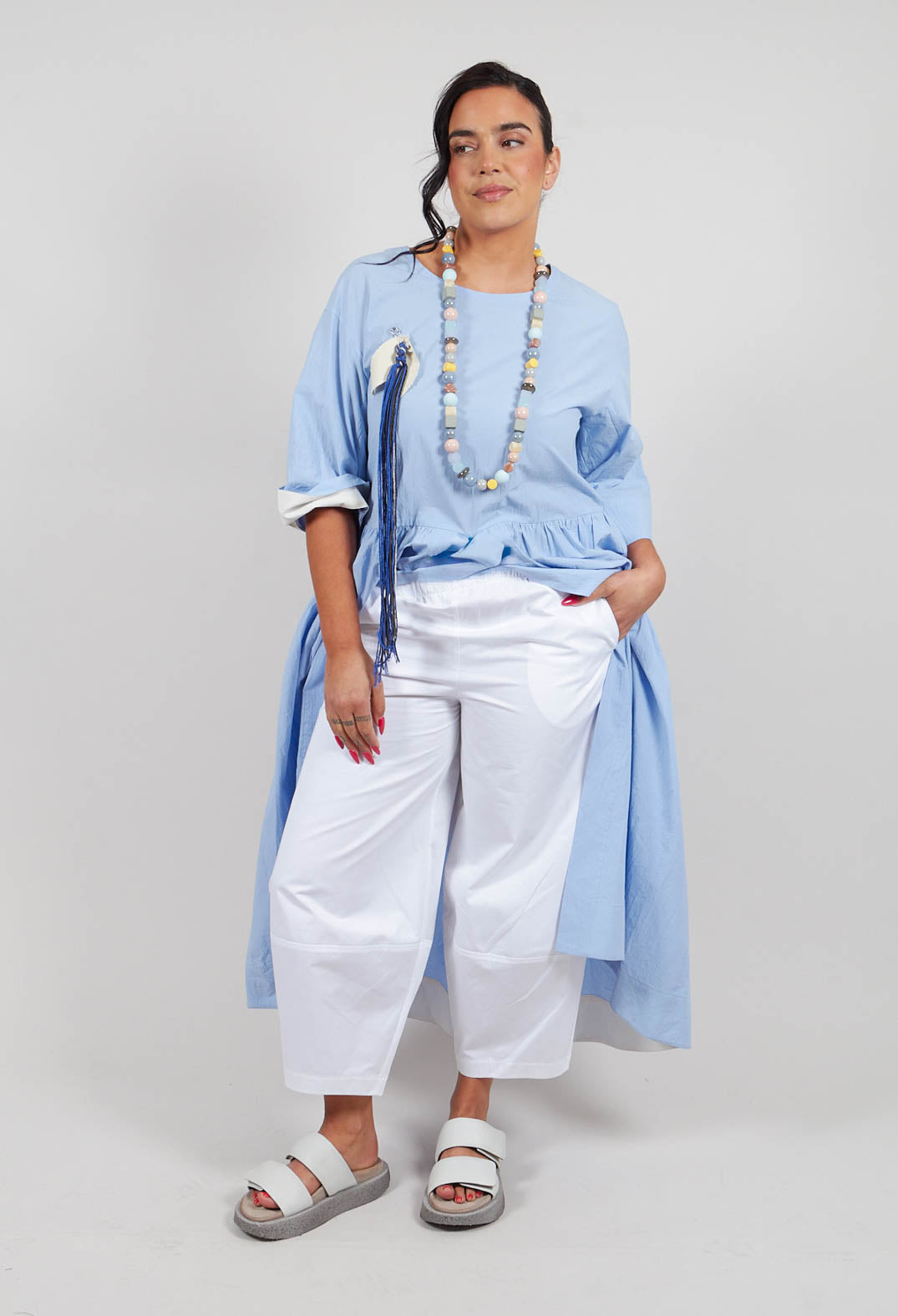 Balloon Pants in White