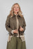 Jacket with Pockets in Dark Khaki