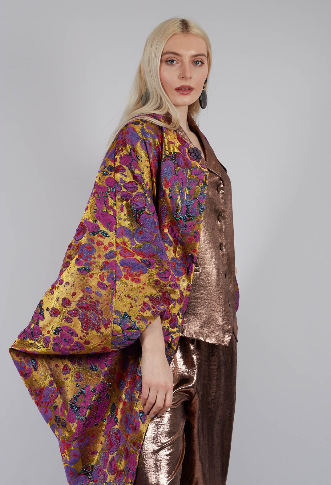 Cape Coat in Gold