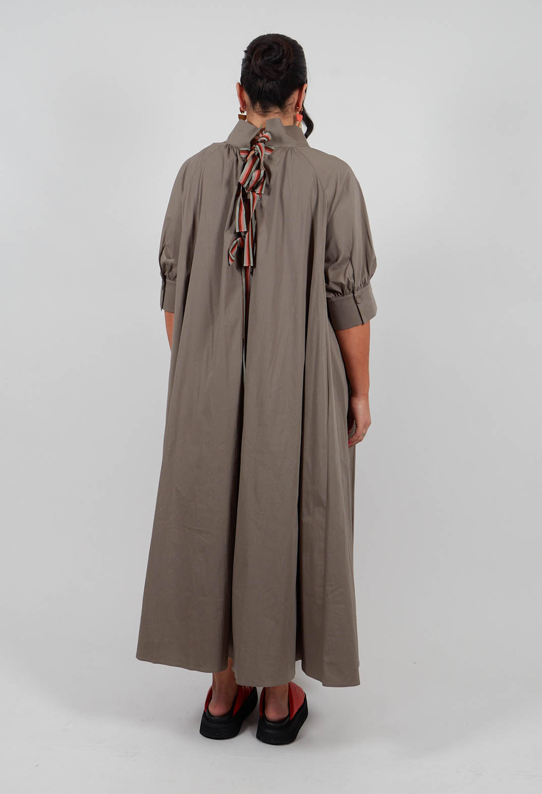 Smock Dress in Khaki